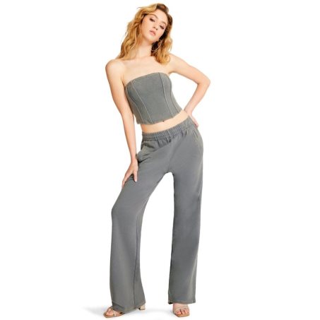 Pantalones Steve Madden Brooks Mujer Gris | ES IJ2690